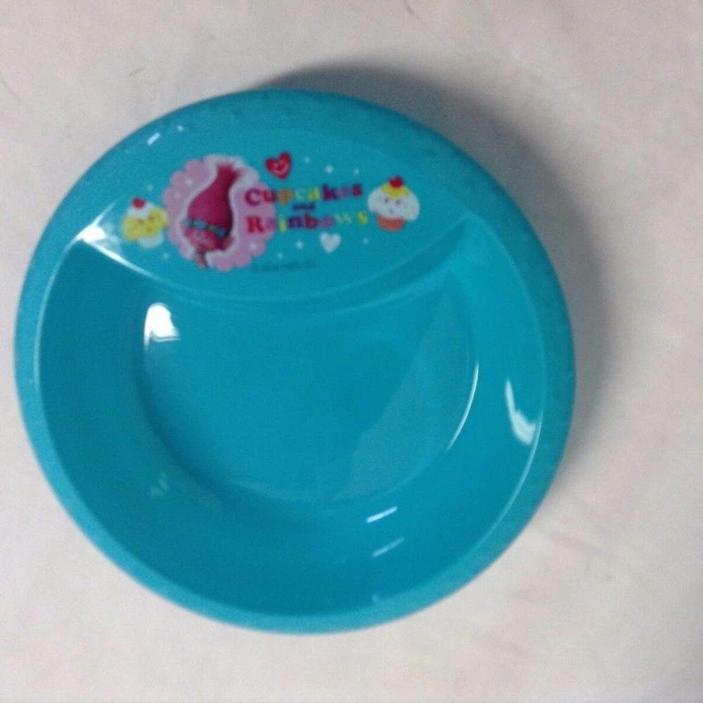 Troll New Cereal Bowl Plastic 6.75 in Diam Lot of